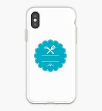 Spatula Flogger Whip Crossed Rosette Retro iPhone Case