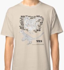Just say NO to unfeathered non-avialan maniraptoran theropod dinosaurs Classic T-Shirt