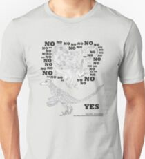Just say NO to unfeathered non-avialan maniraptoran theropod dinosaurs Unisex T-Shirt