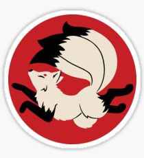 Three-Tailed Kitsune Sticker