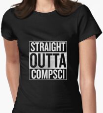 Straight Outta Compsci Women's Fitted T-Shirt