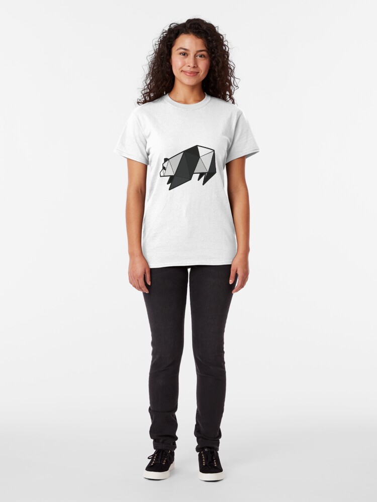 Alternate view of Origami Panda Classic T-Shirt
