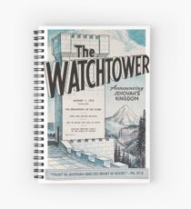 2017 JW Yeartext on old Watchtower magazine: Trust in Jehovah and Do What Is Good. - Psalm 37:3 Spiral Notebook