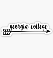 Georgia College Arrow Sticker