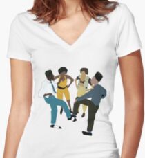 It's A House Party! Women's Fitted V-Neck T-Shirt