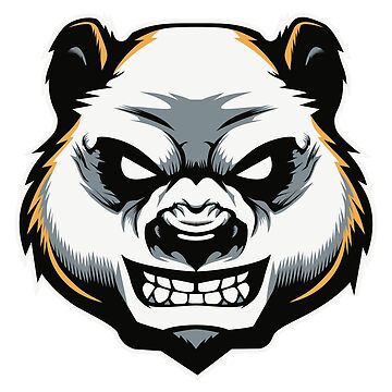 Scary Face PNG Picture, Scary Panda Face Cavector, Bear Black And White,  Baby, Animal PNG Image For Free Download