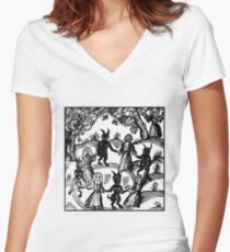 Tanz mit dem Teufel Shirt mit V-Ausschnitt