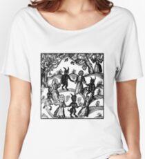 Camiseta ancha para mujer Bailar con el demonio