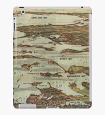 Boston Harbor Birdseye-view map iPad Case/Skin