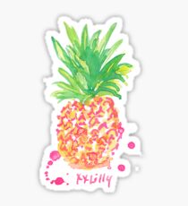 pineapple lilly pulitzer Sticker