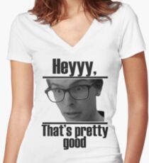 Hey, that's pretty good IDubbbzTV Women's Fitted V-Neck T-Shirt