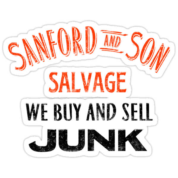 Download "Sanford And Son" Stickers by mrspaceman | Redbubble