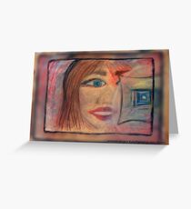 Chalk Art © Vicki Ferrari Greeting Card