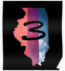 Chance the Rapper IL (schwarz) Poster