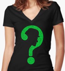 The Riddler ? Women's Fitted V-Neck T-Shirt