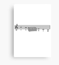 Funny Music Design Canvas Print
