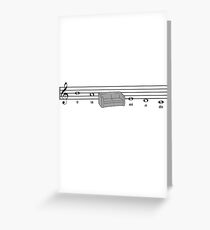 Funny Music Design Greeting Card