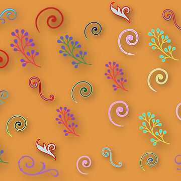 Artwork thumbnail, Abstract floral patterns by Gans10