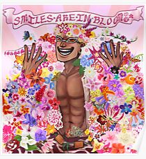 Póster Las sonrisas están en flor