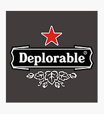 Deplorable Photographic Print