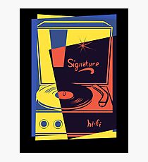 Vintage Turntable Stereo Photographic Print