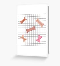 bone biscuits Greeting Card