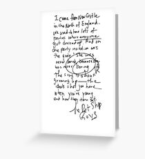 Being Boring - Pet Shop Boys Greeting Card
