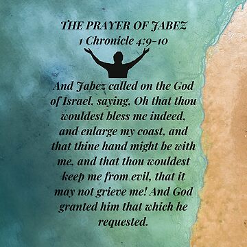 THE PRAYER OF JABEZ. 1 CHRONICLES 4:9-10 | Sticker