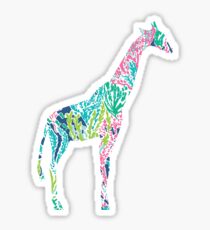 Lilly Pulitzer Geometric Giraffe Sticker