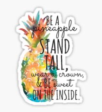 Be A Pineapple Watercolor Sticker