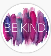 Be Kind Watercolor Sticker