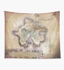 Classic Neverland Map Blanket King Size Wall Tapestry