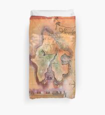 Twin Size Neverland Map Duvet Cover