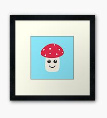 Cute red mushroom Framed Print