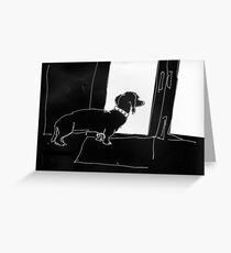 Watchful Boris Greeting Card
