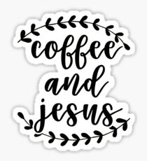 Pegatina Café y Jesús