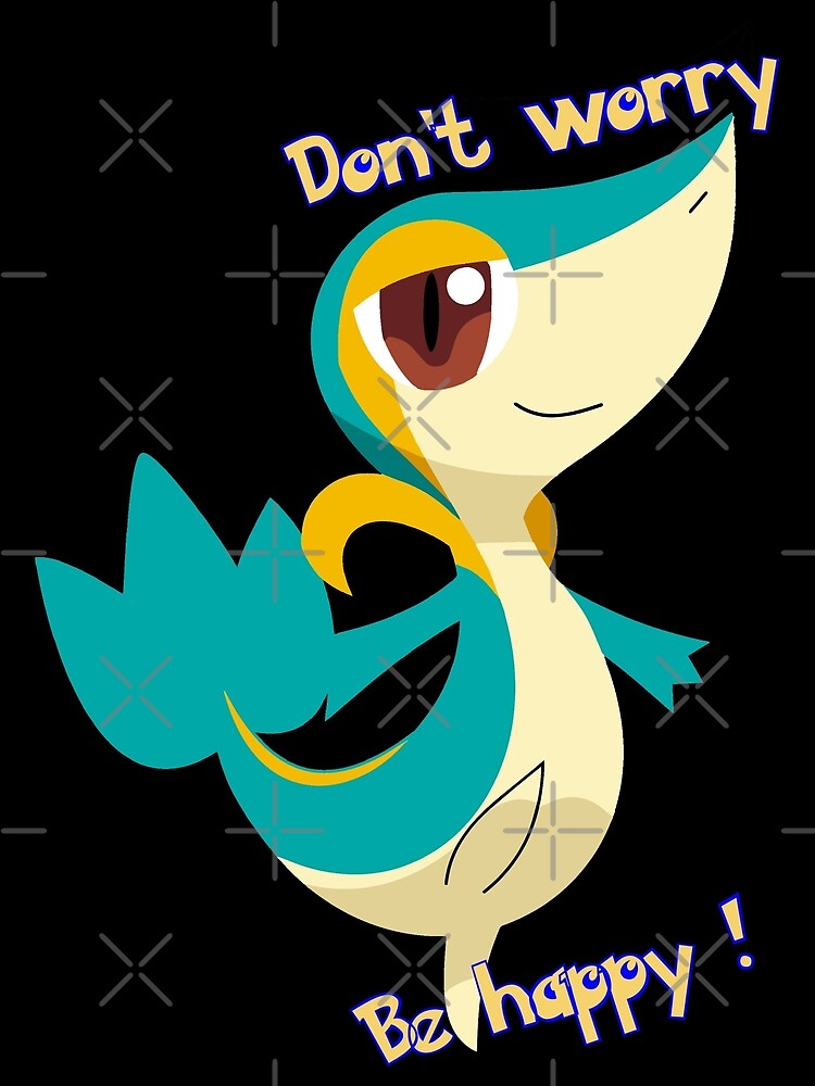 Shiny Snivy, Don't Worry, Be Happy by happy-the-red