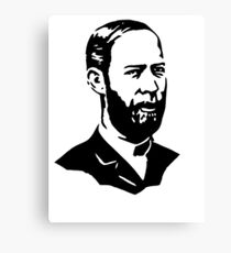 Heinrich Rudolf Hertz Stencil Canvas Print