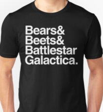 Bears, Beets, Battlestar Galactica Slim Fit T-Shirt