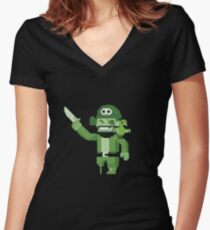 Pirate Virus - Archer Women's Fitted V-Neck T-Shirt