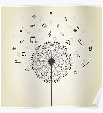Musik ein Löwenzahn Poster