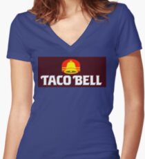 TACO BELL 80's Women's Fitted V-Neck T-Shirt