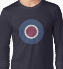 Vintage Look WW2 British Royal Air Force Roundel Long Sleeve T-Shirt