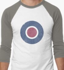 Vintage Look WW2 British Royal Air Force Roundel Men's Baseball ¾ T-Shirt