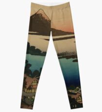 Morgendämmerung in Isawa in der Provinz Kai - Hokusai Katsushika - 1890 Leggings