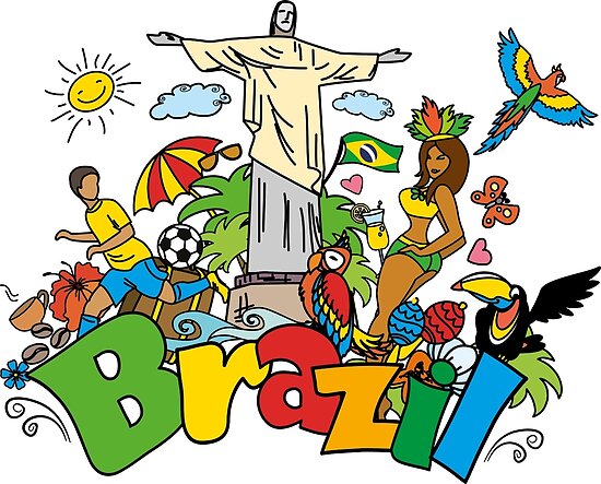 "Funny Cartoon Brazil Picture" Posters By Naum100 | Redbubble