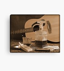 To Relax is to Inspire, when making music Canvas Print