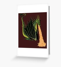 Fire Breathing Dragon Greeting Card