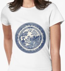 China Blue Willow Women's Fitted T-Shirt