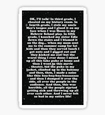 confession Sticker